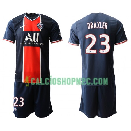 Paris Saint Germain Julian Draxler 23 Bambino Maglia Prima 2020/2021 Manica Corta (+ Pantaloncini)